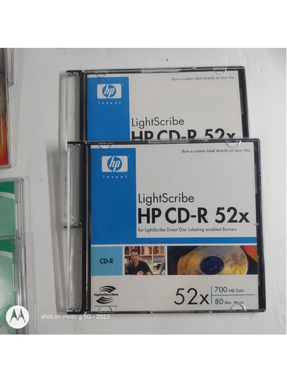 HP LightScribe CD-R 52x 700MB 80 Min Lot of 2